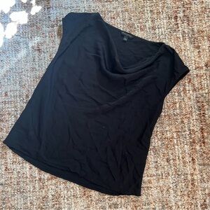 Banana Republic Black Slouch Neck Top - Size L